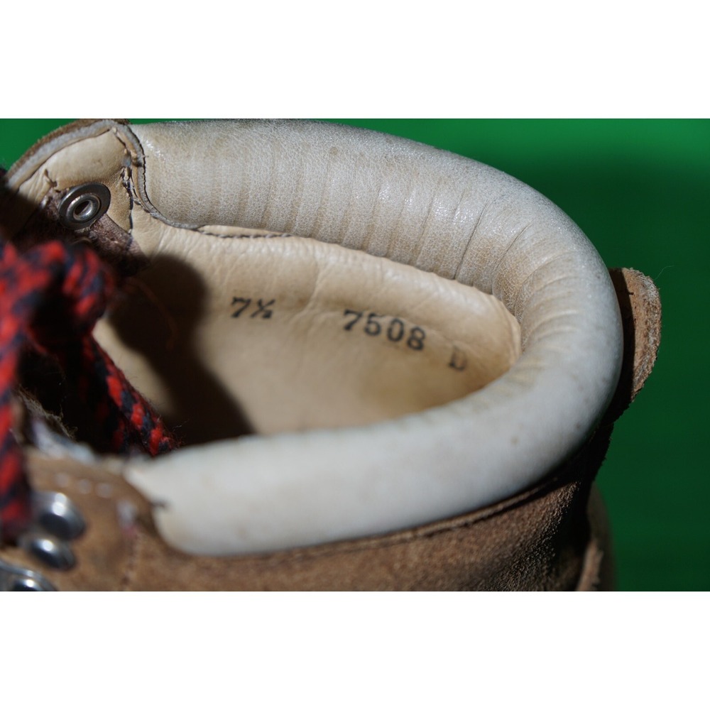 Vintage Vasque Cow Hide Hiking Boots Brown Suede Womens Size 7.5 - Picture 10 of 10